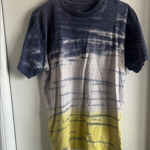 Vans Navy and Yellow Tie-Dye Tee